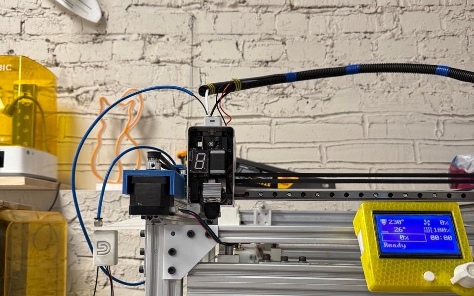Четырёхканальная голова Anycubic Kobra X на самодельном CoreXY-принтере
